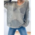 Pull crochet étoile