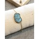 Bracelet Acier inoxydable pierre turquoise 2