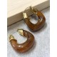 Boucles en acier inoxydable Caramel