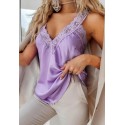 Top dentelle Lilas