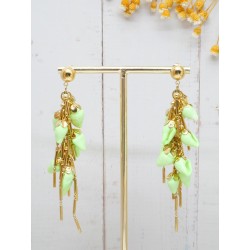 Boucles Camille Vert Pastel