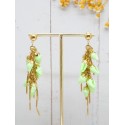 Boucles Camille Vert Pastel