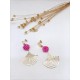 Boucles Lina rose