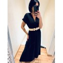 Robe longue noire