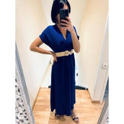 Robe longue bleu royal