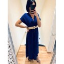 Robe longue bleu royal