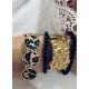 Bracelet elastique rond leopard