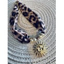 Collier soleil Leopard