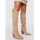 Bottes Santiag beige