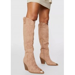 Bottes Santiag beige