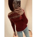 Pull Bordeaux Flavie