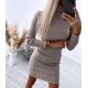 Robe pull beige Milie