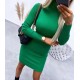 Robe pull vert Milie