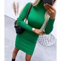 Robe pull vert Milie