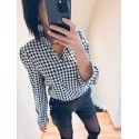 Blouse pied de poule