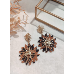 Boucles fleurs soleil leo choco