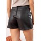 Jupe short noire simili Ombeline