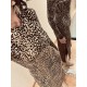 Robe longue Leopard