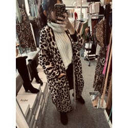 Long gilet leopard Coup de Coeur