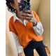 Pull sans manches orange