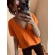 Pull sans manches orange