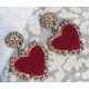 Boucles rouge coeur