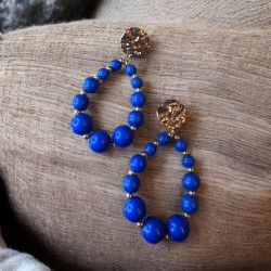 Boucles Salomé bleu