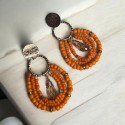 Boucles Bali orange