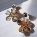 Boucles fleurs Gold